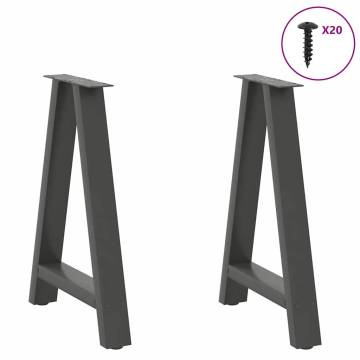 Coffee Table Legs A-Shaped Anthracite 50x(72-73) cm - Set of 2