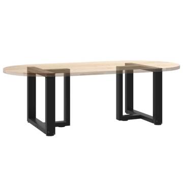 T-Shaped Coffee Table Legs - Black Steel (2 pcs) | Hipo Market