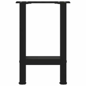 Black Coffee Table Legs – 2 pcs Steel 38x(42-43) cm