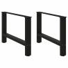  Coffee Table Legs Black 2 pcs 70x(42-43) cm Steel Colour black Size 70 x (42-43) cm Quantity in Package 2 Number of 1 