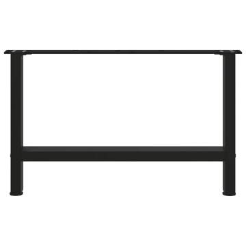 Coffee Table Legs Black - Stylish & Durable Steel 2 pcs