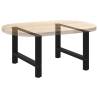 Coffee Table Legs Black - Stylish & Durable Steel 2 pcs