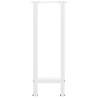 White Coffee Table Legs - 38x(72-73) cm Steel - 2 pcs