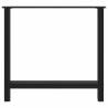 Black Coffee Table Legs - 80x(72-73)cm Steel Set of 2