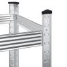 2-Layer Tyre Shelves - 2 pcs Silver | Durable Steel Storage