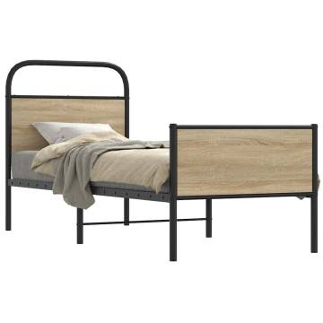 Sonoma Oak Bed Frame 80x200 cm - Elegant & Durable Design