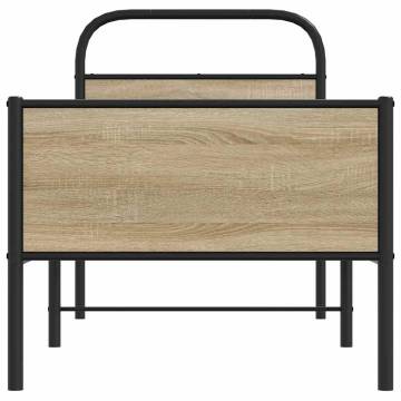 Sonoma Oak Bed Frame 80x200 cm - Elegant & Durable Design