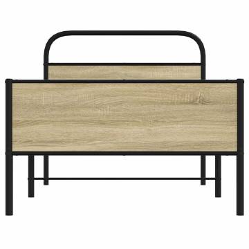 Sonoma Oak Bed Frame 90x200 cm - Sturdy & Elegant Design