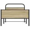 Sonoma Oak Bed Frame 90x200 cm - Sturdy & Elegant Design