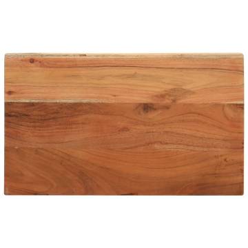 Solid Wood Acacia Table Top 50x20 cm | Rustic Charm