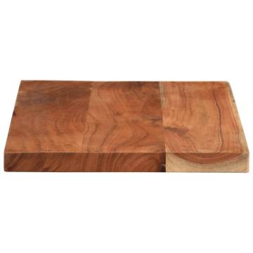 Solid Wood Acacia Table Top 50x20 cm | Rustic Charm