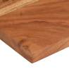 Solid Wood Acacia Table Top 50x20 cm | Rustic Charm