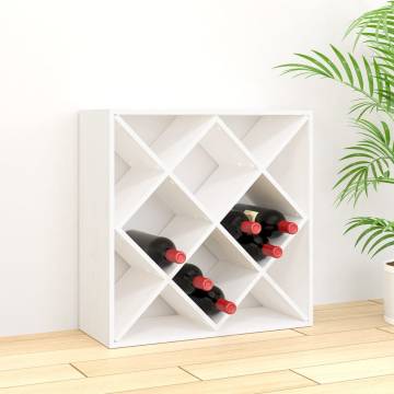 Wine Cabinet White 62x25x62 cm - Solid Wood Pine | HipoMarket