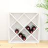 Wine Cabinet White 62x25x62 cm - Solid Wood Pine | HipoMarket