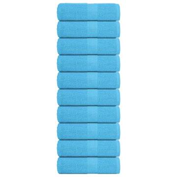 Soap Towels 10 pcs Turquoise 30x30 cm - 100% Cotton