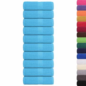 Soap Towels 10 pcs Turquoise 30x30 cm - 100% Cotton