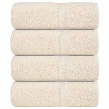 Soap Towels 4 pcs Cream 30x30 cm - 100% Cotton | HipoMarket