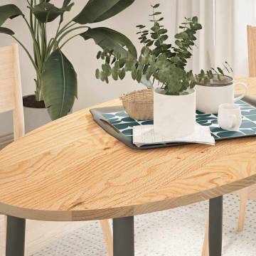 Solid Oak Table Top 120x60 cm - Oval Design | HipoMarket