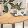  Table Top 120x60x2 cm Solid Wood Oak Oval Colour natural Size 120 x 60 x 2 cm Quantity in Package 1 