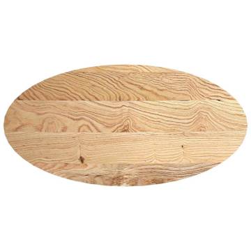 Solid Oak Table Top 120x60 cm - Oval Design | HipoMarket