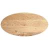 Solid Oak Table Top 120x60 cm - Oval Design | HipoMarket