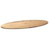 Solid Oak Table Top 120x60 cm - Oval Design | HipoMarket