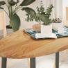 Light Brown Solid Oak Table Top 120x60cm - HipoMarket UK