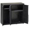 Garden Storage Cabinet with 2 Shelves - Black | HipoMarket