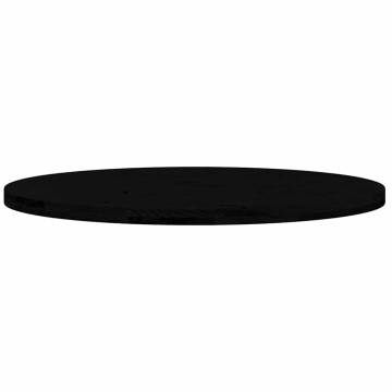 Table Top Dark Brown 100x50 cm Solid Wood Oak Oval | HipoMarket