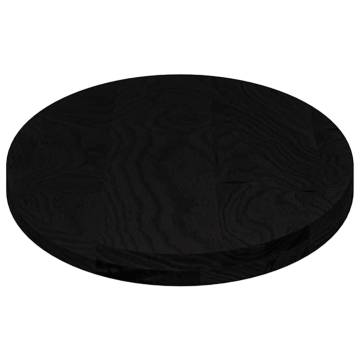 Table Top Dark Brown 100x50 cm Solid Wood Oak Oval | HipoMarket