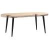 Stylish Black Coffee Table Legs - Conical Shape, 4 Pcs 42-43 cm