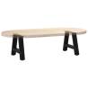 Coffee Table Legs A-Shaped - Black Steel 30x(30-31)cm | HipoMarket