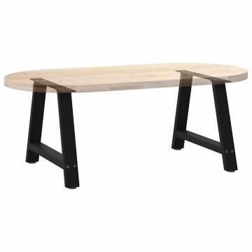 Stylish A-Shaped Black Coffee Table Legs - 60 cm | HipoMarket