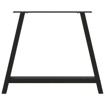 A-Shaped Coffee Table Legs Black - 90x(72-73) cm Steel