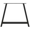 A-Shaped Coffee Table Legs Black - 90x(72-73) cm Steel