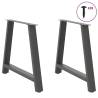 A-Shaped Coffee Table Legs - 2 pcs Anthracite Steel