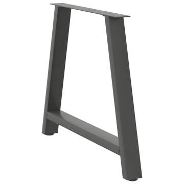 A-Shaped Coffee Table Legs - 2 pcs Anthracite Steel