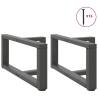 Stylish T-Shaped Coffee Table Legs - Anthracite Steel | HipoMarket