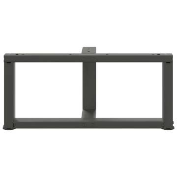 Stylish T-Shaped Coffee Table Legs - Anthracite Steel | HipoMarket