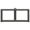 Stylish T-Shaped Coffee Table Legs - Anthracite Steel | HipoMarket