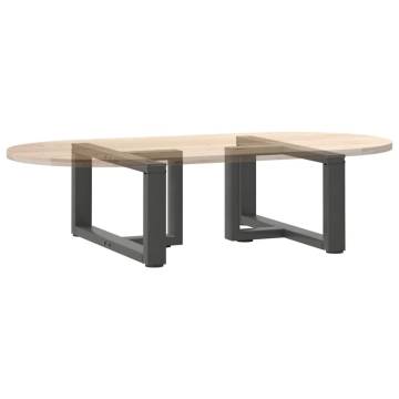 Stylish T-Shaped Coffee Table Legs - Anthracite Steel | HipoMarket