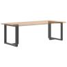 T-Shaped Dining Table Legs - 2 pcs Anthracite Steel | HipoMarket