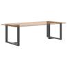 Dining Table Legs T-Shaped - 2 pcs Anthracite Steel 100x35 cm