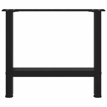 Coffee Table Legs Black 2 pcs 60x(42-43) cm Steel - HipoMarket