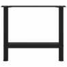 Coffee Table Legs Black 2 pcs 60x(42-43) cm Steel - HipoMarket