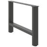 Anthracite Coffee Table Legs | Durable Steel Design - 70 cm