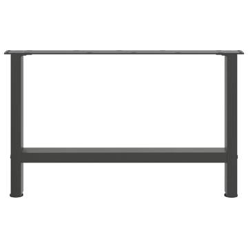 Anthracite Coffee Table Legs | Durable Steel Design - 70 cm