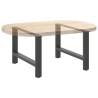 Anthracite Coffee Table Legs | Durable Steel Design - 70 cm