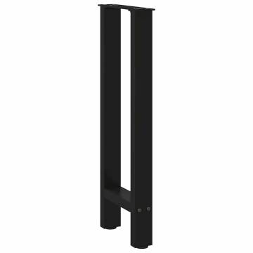 Black Coffee Table Legs - 2 pcs Steel, 28x(72-73) cm | HipoMarket