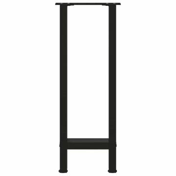 Black Coffee Table Legs - 2 pcs Steel, 28x(72-73) cm | HipoMarket